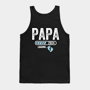 Papa 2024 loading for pregnancy announcement Tank Top